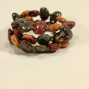 KAZURI BEADS Handmade "Earthling' Wraparound Bracelet OS